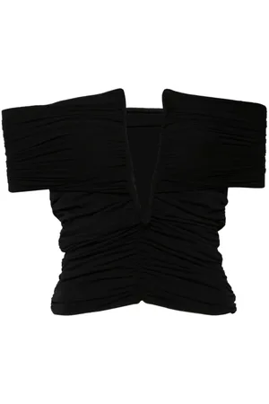 MAGDA BUTRYM Blusa cruzada fruncida