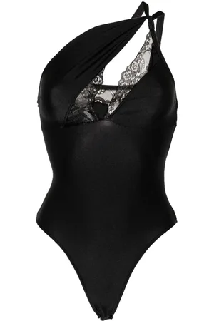 COPERNI Body asimétrico con detalle de encaje