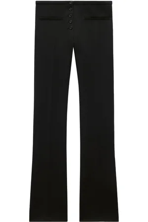 Courrèges Pantalones acampanados de talle bajo