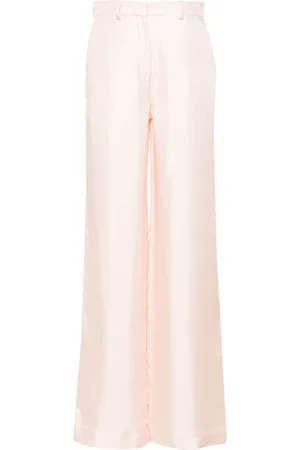 Lanvin Pantalones anchos de seda