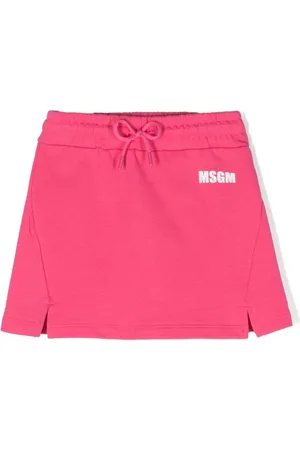 Msgm Falda con logo estampado