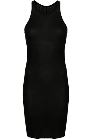 Rick Owens Vestido corto semitranslúcido