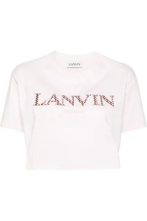Lanvin Camiseta con logo bordado
