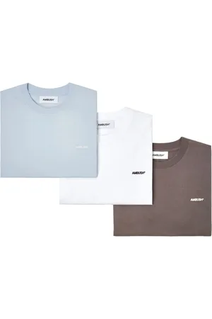 AMBUSH Pack de tres camisetas con logo bordado