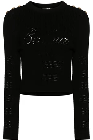 Balmain Jersey de canalé con 6 botones