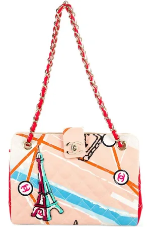 CHANEL Bolso de hombro con estampado Map of Paris 2006