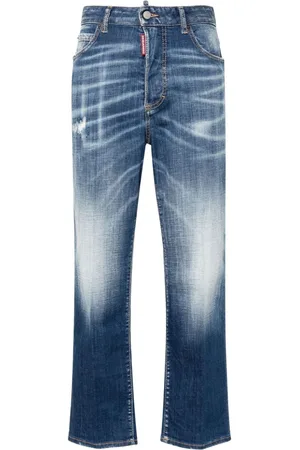 Dsquared2 Vaqueros capri Boston de talle alto