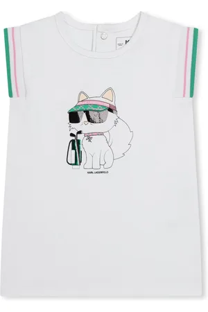 Karl Lagerfeld Vestido con estampado Ikonik Choupette