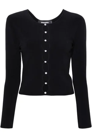 Dsquared2 Top de punto con detalles de perlas