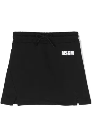 Msgm Falda con logo estampado