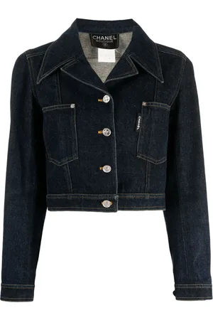 CHANEL Chaqueta vaquera corta con botones Mademoiselle 1996