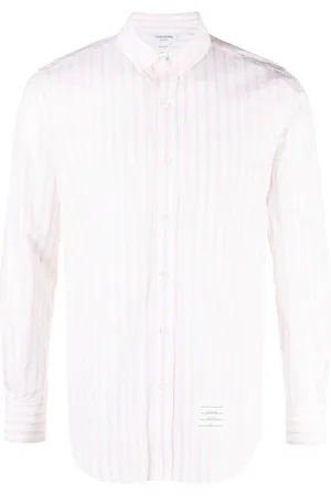 Thom Browne Camisa a rayas con manga larga