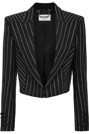 Philipp Plein Blazer corto Cady con detalles de cristal