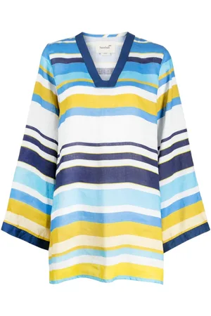 Bambah Túnica Rainbow con cuello en V