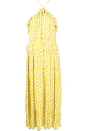 Bambah Vestido con estampado geométrico