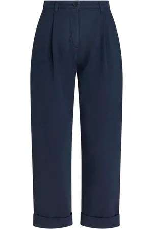Etro Pantalones chinos con motivo de espiga