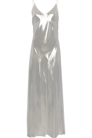 CARINE GILSON Slip dress con detalles