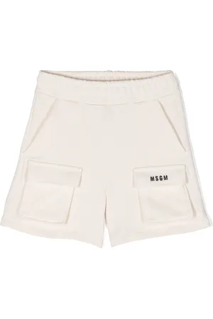 Msgm Bermudas cargo con logo bordado