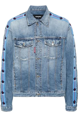 Dsquared2 Chaqueta vaquera Dan con paneles del logo