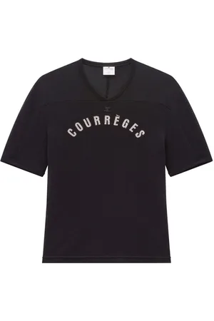 Courrèges Camiseta con logo estampado