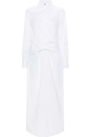 Fabiana Filippi Vestido camisero con detalle cruzado