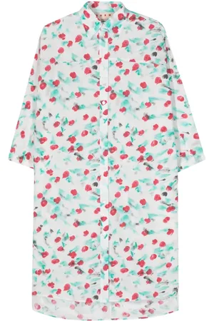 Marni Vestido camisero con estampado bucólico