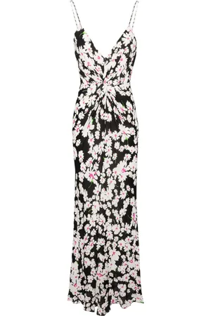 Msgm Vestido midi con motivo floral