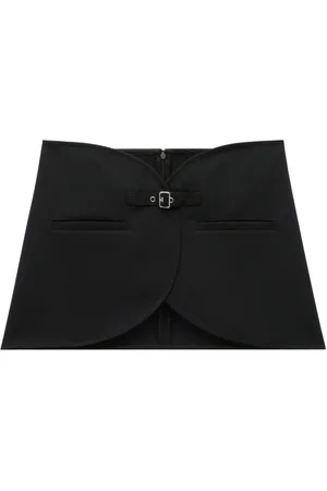 Courrèges Minifalda Ellipse con tira y hebilla