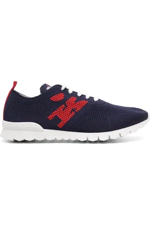 Kiton Zapatillas con logo en jacquard
