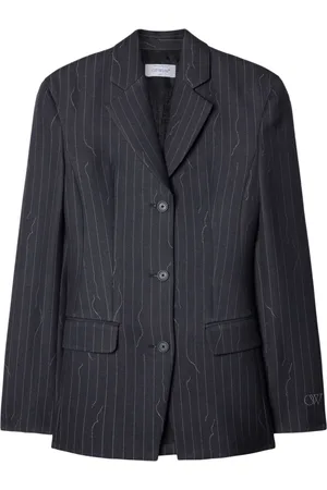 OFF-WHITE Blazer a rayas diplomáticas