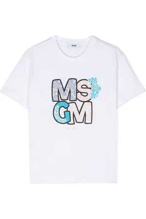 Msgm Camiseta con logo estampado