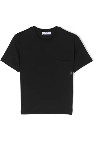 Msgm Camiseta con bolsillo de parche