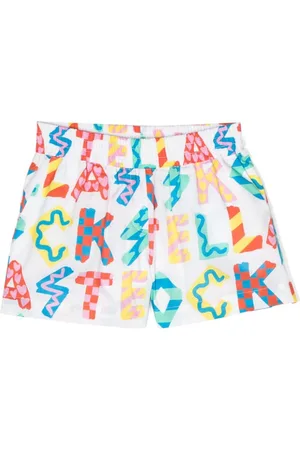 Stella McCartney Pantalones cortos con letras del logo estampadas
