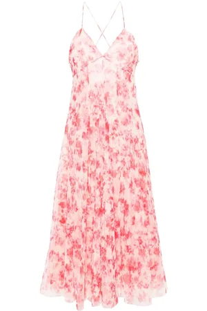 Serafini Vestido midi con motivo floral
