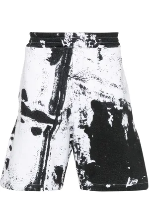 Alexander McQueen Pantalones cortos con manchas de pintura