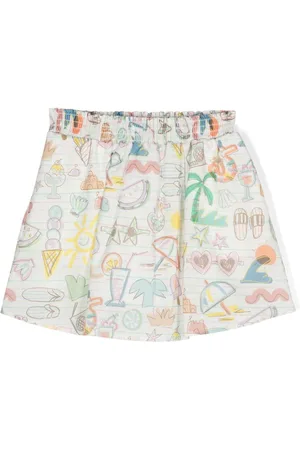 Stella McCartney Falda con motivo de ilustración