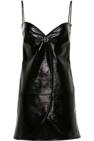 Courrèges Vestido corto Ellipse con diseño arrugado