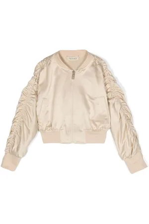 Twin-Set Chaqueta bomber con detalle fruncido