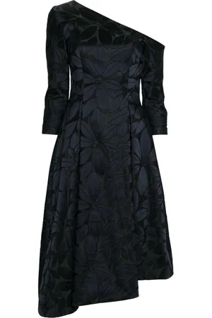 TALBOT RUNHOF Vestido midi con apliques florales