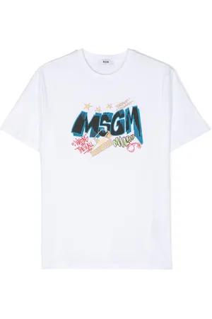 Msgm Camiseta con logo estampado