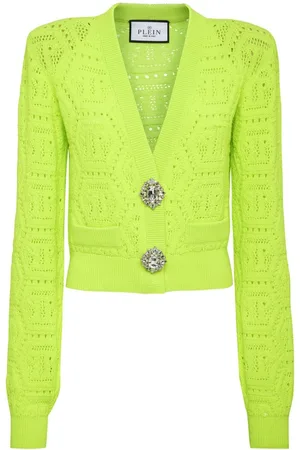 Philipp Plein Cárdigan con monograma en intarsia