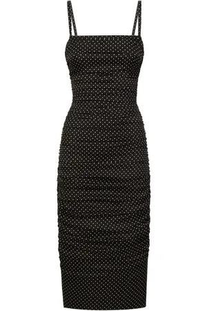 Dolce & Gabbana Vestido midi con lunares estampados