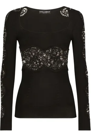 Dolce & Gabbana Jersey con encaje floral