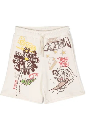 Msgm Bermudas con estampado gráfico