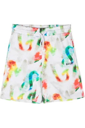 Msgm Bermudas con motivo de acuarela