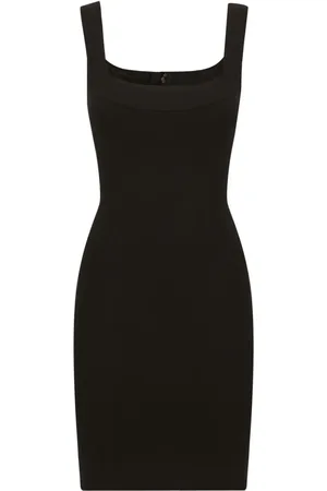 Dolce & Gabbana Vestido corto sin mangas con cuello cuadrado