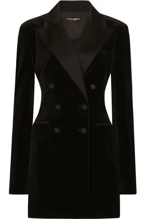 Dolce & Gabbana Blazer de terciopelo Turlington
