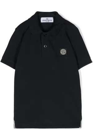 Stone Island Polo con parche Compass