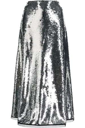 Molly Goddard Falda midi con lentejuelas