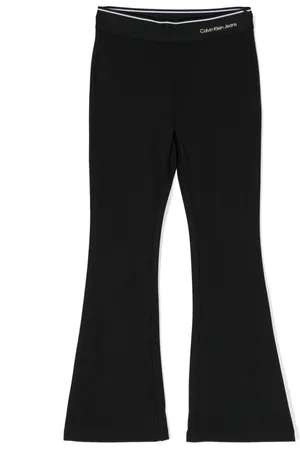 Calvin Klein Pantalones de jersey acampanados